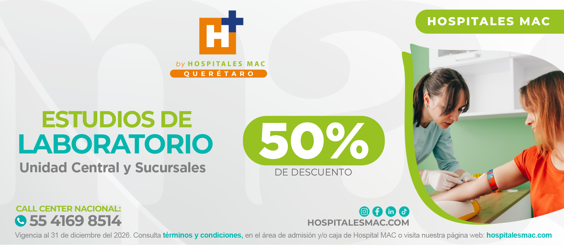 50% de Descuento en Laboratorio